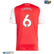 Moški Nogometni dresi Arsenal Gabriel Magalhaes #6 Domači 2025-26 Kratek Rokav